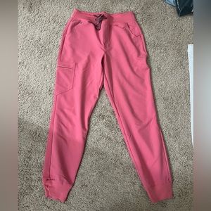 Figs Desert Rose High Waisted Zamora Jogger Scrub Pants